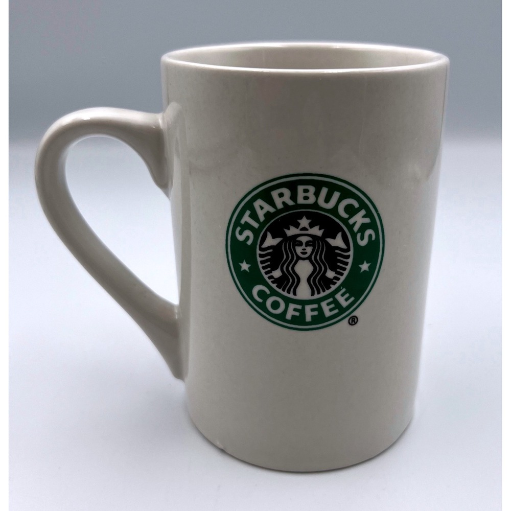 Starbucks Coffee Ceramic Mug 10 oz White Logo Cup‎ 2008